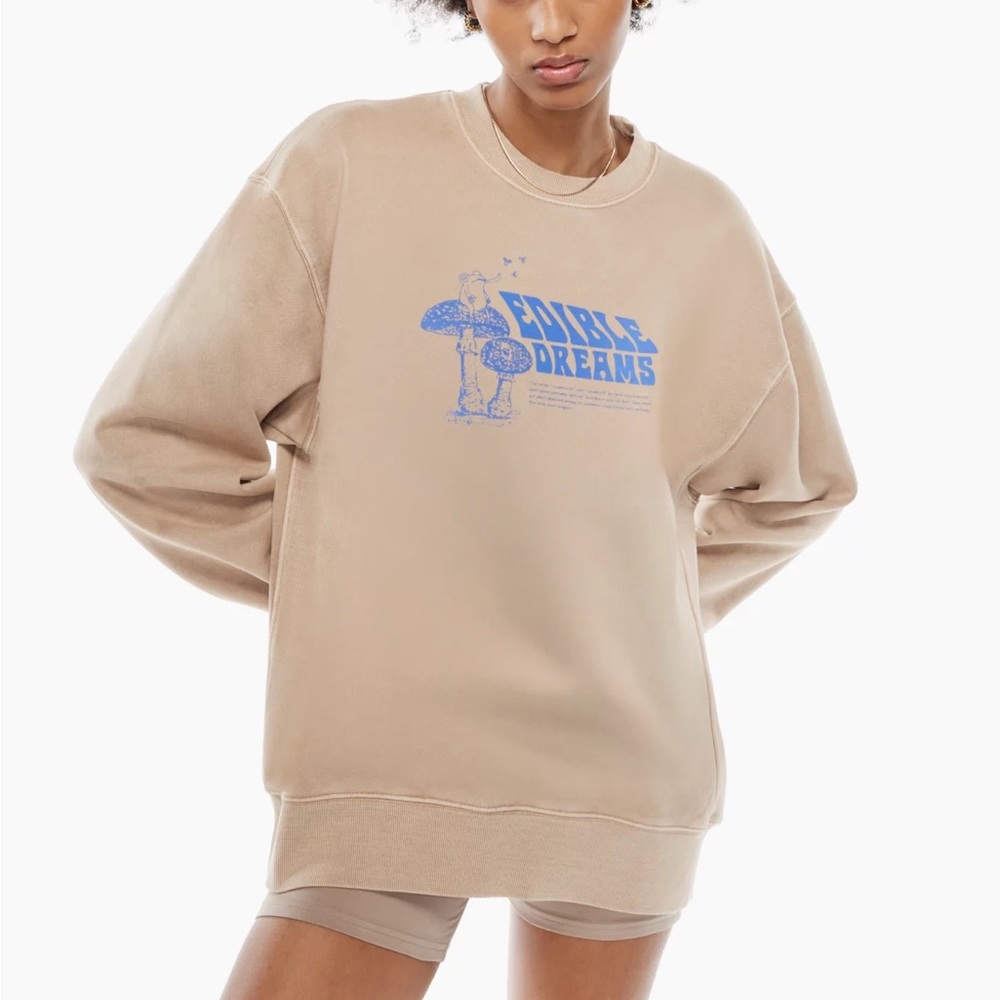 EUC Aritizia Tna Cozy Fleece Boyfriend Sweatshirt - XS